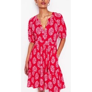 Boden Pink Bolt Piper Short Jersey Dress Size 12